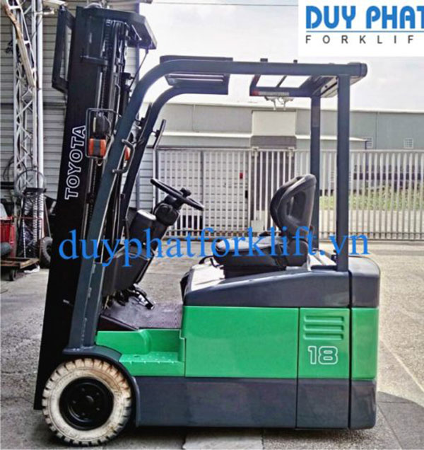 Bảng giá giá Xe Nâng Điện Toyota 1.8 tấn, nâng cao 3 mét, ngồi lái