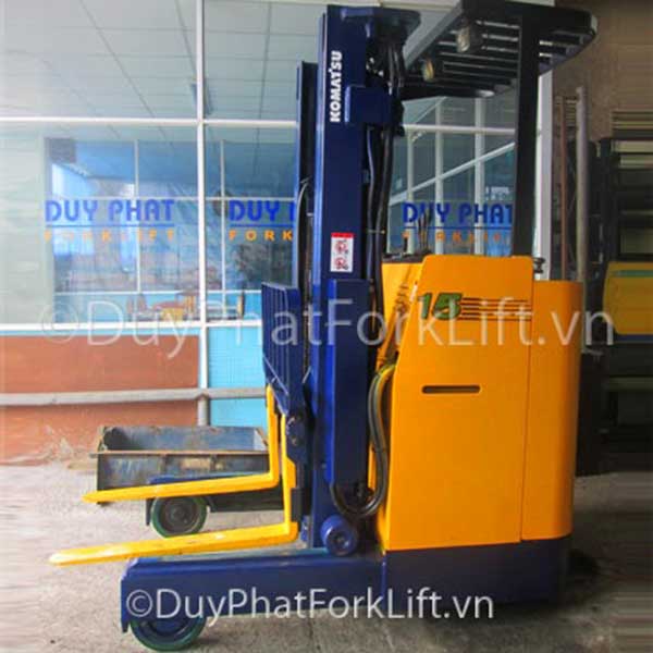 Xe Nâng Điện 1.5 tấn Komatsu, nâng cao 4,3 mét, đứng lái