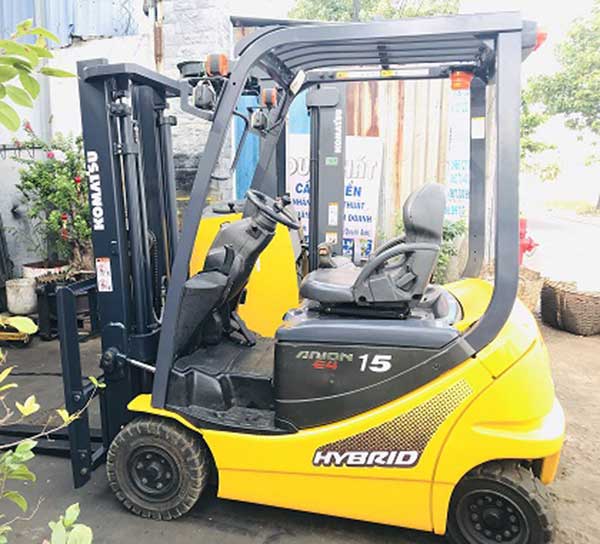 Xe Nâng Điện 1.5 tấn Komatsu, nâng cao 4 mét, ngồi lái