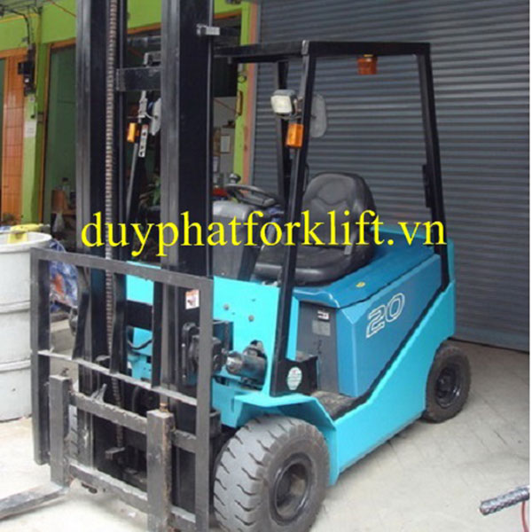 Xe Nâng Điện Sumitomo 2 tấn, nâng cao 3 mét, ngồi lái (Nhật Bản)