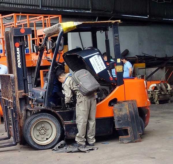 Dịch vụ sửa chữa xe nâng tại Bắc Ninh giá thành ưu đãi