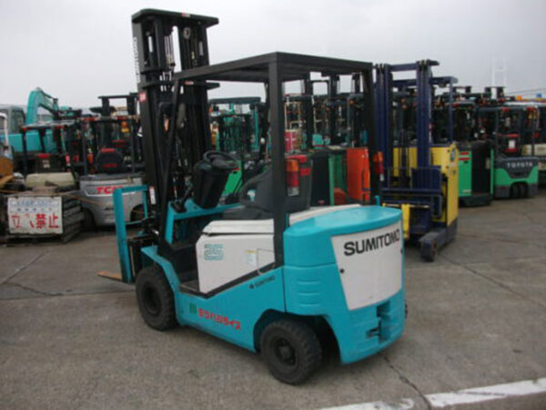 Xe Nâng Điện Sumitomo 2.5 tấn, nâng cao 3 mét, ngồi lái (Nhật Bản)