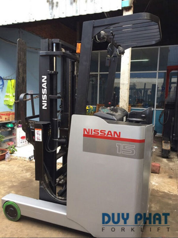 Xe Nâng Điện đứng lái 1.5 tấn Nissan, nâng cao 4 mét
