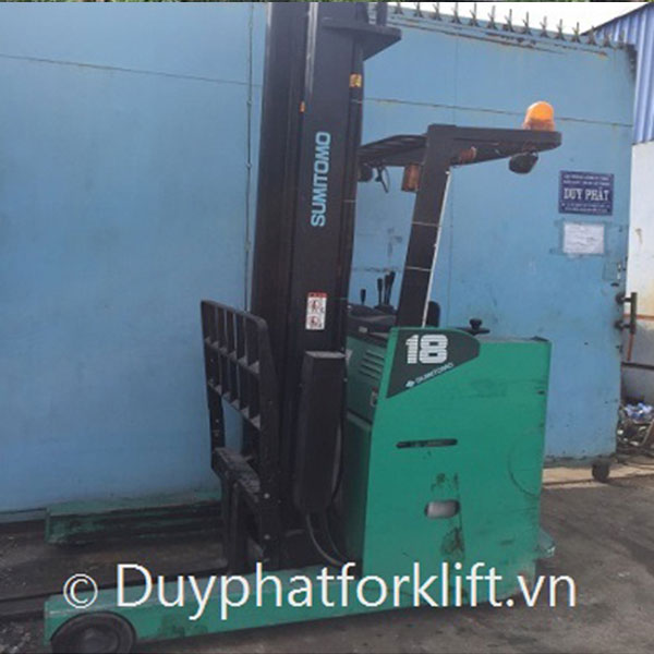Top 15 mẫu xe nâng điện đứng chất lượng 5 Xe Nâng Điện đứng lái Sumitomo 1.8 tấn, nâng cao 5 mét