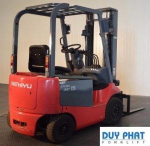 Xe Nâng Điện Nichiyu 1.5 tấn, nâng cao 4 mét, ngồi lái
