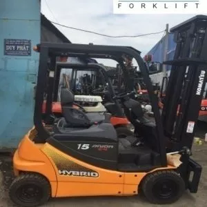 Xe Nâng Điện Komatsu 1.5 tấn, nâng cao 4 mét, ngồi lái