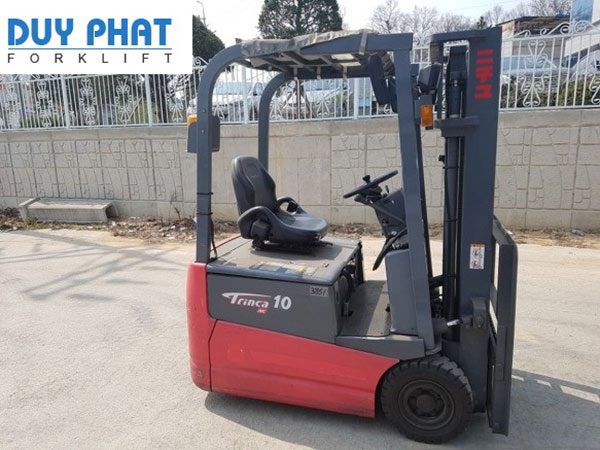 Xe nâng điện cũ 1 tấn Nichiyu ngồi lái, nâng cao 4 mét