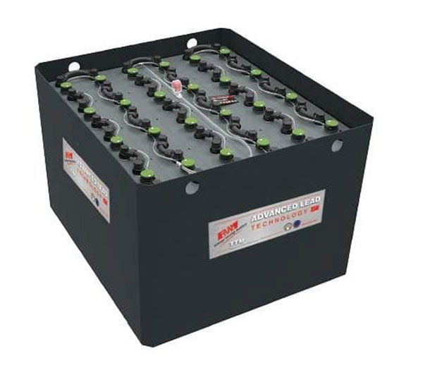 Cấu tạo và đặc điểm của bình xe nâng điện đứng lái 5 Bình ắc quy cung cấp năng lượng cho xe nâng điện đứng lái hoạt động