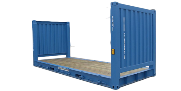 Mẫu container 20 feet flat rack