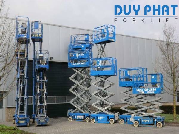 Xe nâng người cắt kéo có kết cấu vô cùng vững chắc