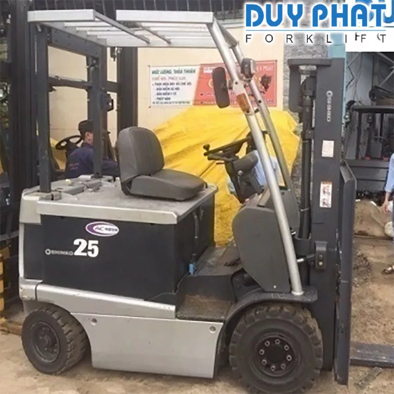 Xe Nâng Điện Shinko ngồi lái 2.5 tấn, nâng cao 3 mét