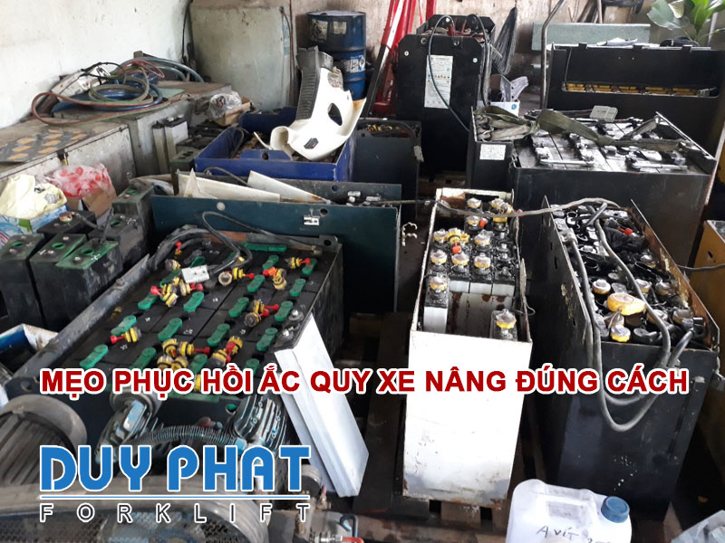 Mẹo phục hồi ắc quy xe nâng đúng cách
