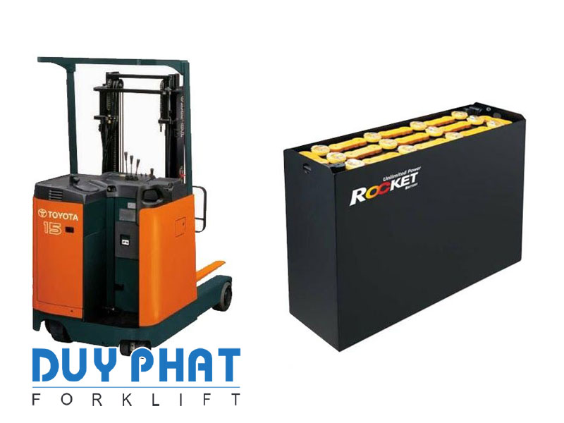 Bình điện của xe nâng điện đứng lái