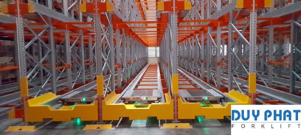 Pallet Shuttle giúp tối ưu diện tích của kho hàng
