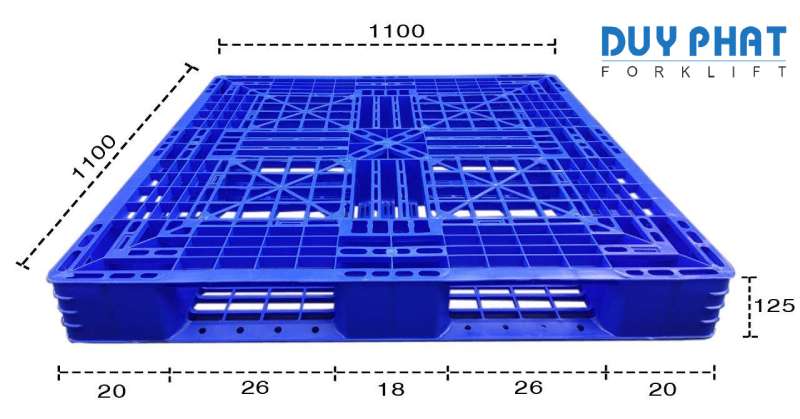 Pallet nhựa dùng để làm gì? Phân loại & kích thước pallet nhựa phổ biến 7 Các kích thước pallet nhựa phổ biến