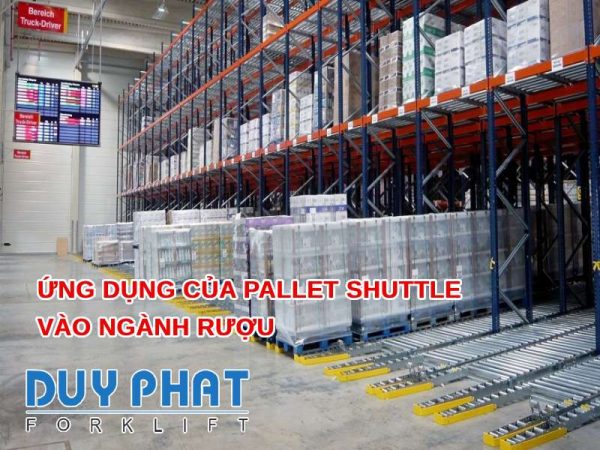 Ứng dụng của Pallet Shuttle vào ngành rượu