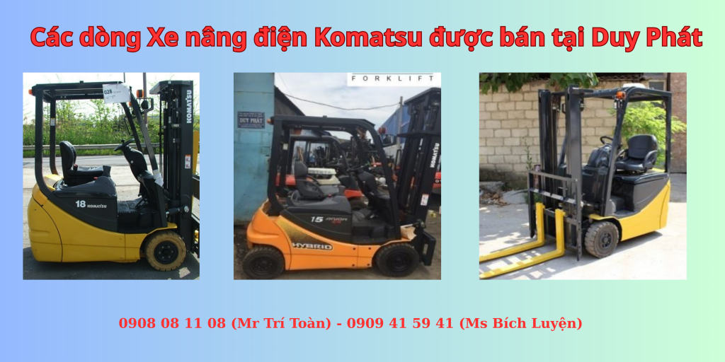 Các dòng Xe nâng điện Komatsu được bán tại Duy Phát